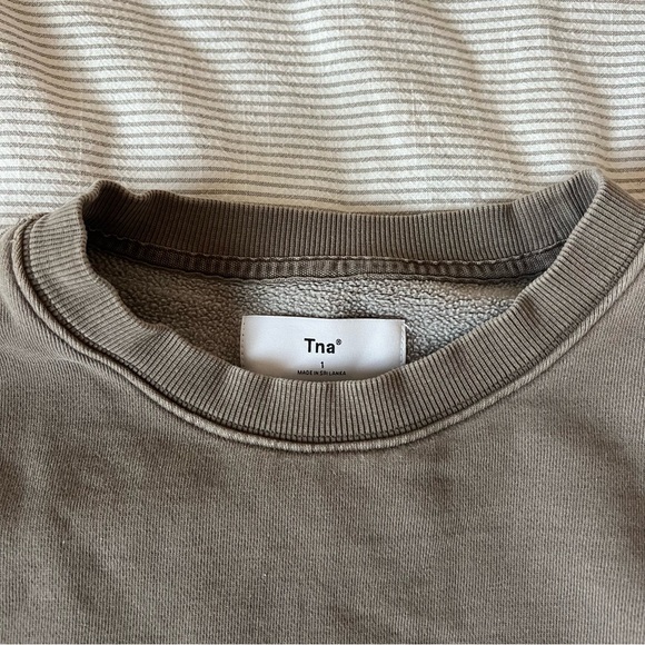 TNA Women's Taupe Crewneck Sweater - Picture 2 of 2